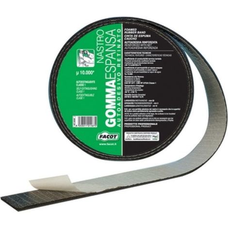 NASTRO GOMMA ESPANSA RETINATO H 50 mm x 10 m