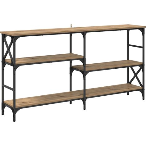 Maison Exclusive - Mesa Consola con estante Roble artesanal 150 x