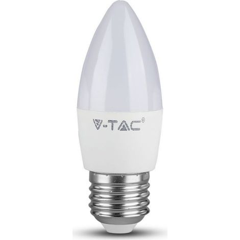 V-TAC VT-1821 Lampadina led candela 4.5W E27 lampada bianco freddo 6500K - SKU 2143441