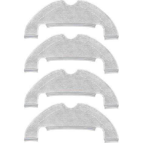 4 pièces de Rechange Chiffon de Nettoyage pour Dreame D10 Plus / Z10 Pro /D9 Plus/ L10 Plus /D10s Plus Accessoires pour aspirateur Robot Chiffons en Microfibre (1/5)