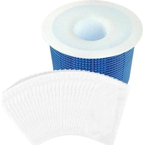 30 Pièce Chaussette Skimmer Piscine.Chaussettes Skimmer Reutilisable pour Panier Skimmer.Maille Ultra Fine.Nylon Élastiqu Pool Skimmer Socks pour Peuvent Emprisonner Pollen. Feuilles.Cheveux (1/4)