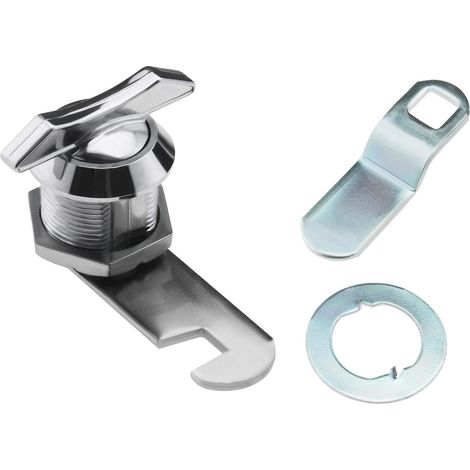 Serrure à came de rechange en métal de 5/8" - Cylindre de serrure à came tubulaire pour portes de camping-car, armoires, tiroirs (1/5)