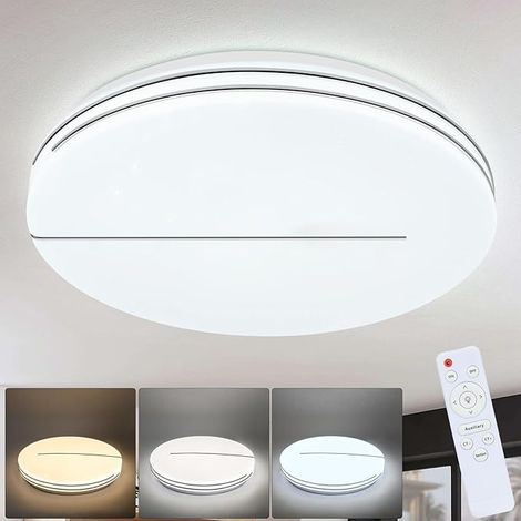 GBLY Deckenlampe LED - Ø40cm Wohnzimmerlampe Dimmbar mit Fernbedienung 44W Sternenhimmel Modern Schlafzimmer Rund für Küche Flur