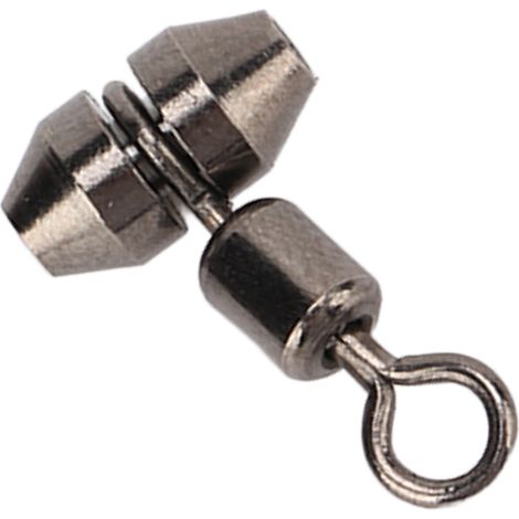 Lot de 10 émerillons de pêche à 3 voies, en laiton, avec raccord en T et connecteurs pour ligne croisée (taille M). (1/5)