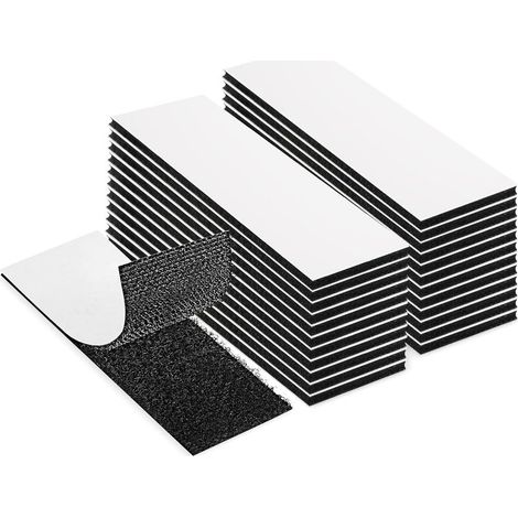 20 Pezzi Graffio Adesivo a Doppia faccia, 20mmx100mm velcro nastro Adesivo e chiudere i dispositivi di fissaggio Adesivo, per la Casa, fai da te E artis (1/5)