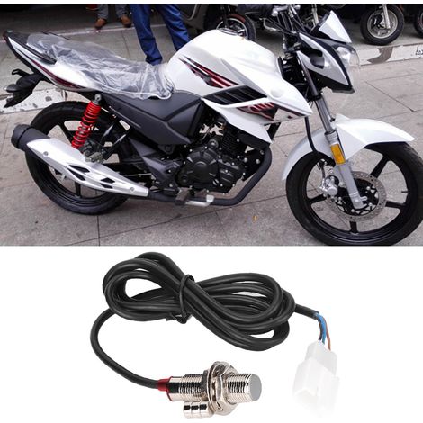 Geschwindigkeitssensor mit 3 Magneten für digitale Motorradtachos, Magnetsensorkabel, Motorrad-Kilometerzählerzubehör, kompatibel mit digitalen Tachometern, Ersatzteil, 3er-Set (1/5)