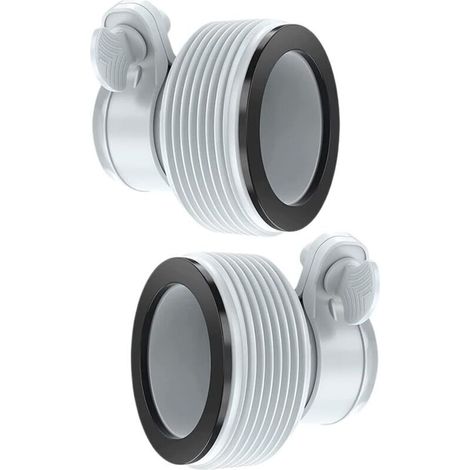 Intex Kit adaptateur de conversion de tuyau B pour tuyau Intex B Pool 3,2 cm à 3,8 cm Pièces de conversion de rechange (1/4)