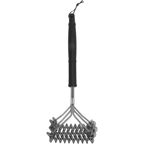 Lange Edelstahl-Grillbürste, T-förmige Grillbürste für Grillroste (1/5)