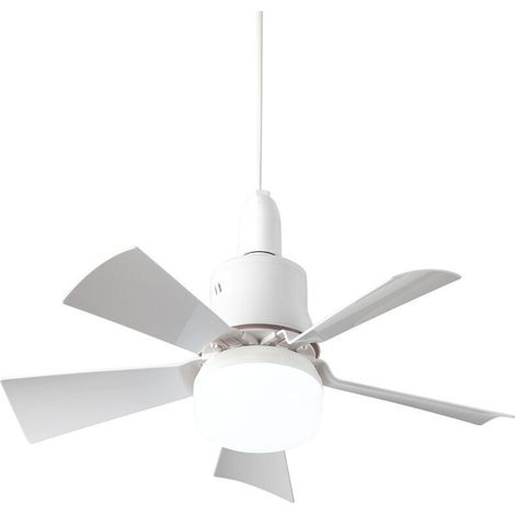 Ventilateur de plafond avec télécommande Silencieux - Plafonnier 5 pales Plafonnier E26 plafond Eté/Hiver Chambre à coucher Salle à manger,blanc (1/4)