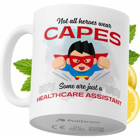 Lustige Tasse für Pflegehelfer/innen – Kaffee- oder Teetasse mit witzigem Textdesign – ideal für Geburtstage, Namenstage, Feiertage und besondere Anlässe. Hochwertige Tasse für Zuhause, Büro und Arbei (1/5)