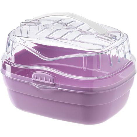 Ferplast ALADINO SMALL Transport pour hamsters. Variante SMALL - Misure: 20 x 16 x h 13.5 cm - Fuchsia