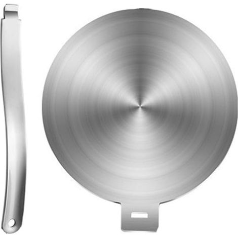 Plaque Diffuseur Chaleur Induction - 1 Pièce - Acier Inoxydable - Conduction Uniforme - Cuisine Induction - 28 cm (1/4)