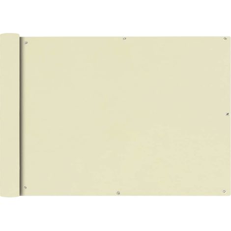 Brise vue pour balcon - Brise vent Écran de jardin en tissu Oxford 75x600 cm Crème BV356545 - BonneVie (1/4)