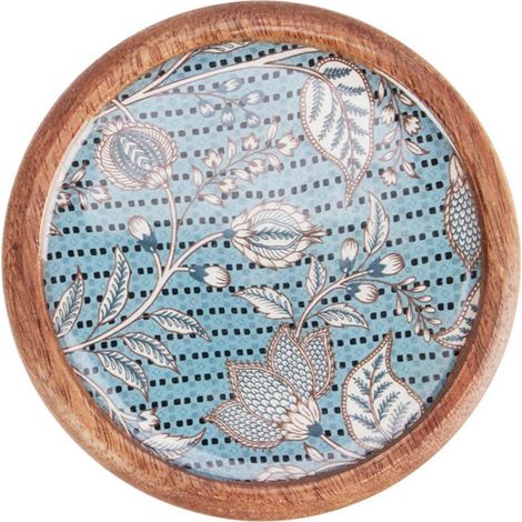 Juego de posavasos con estampado azul (1/3)