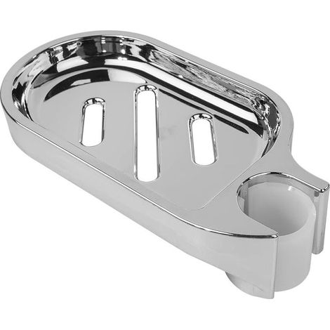 Portasapone regolabile per barre doccia - Pratico accessorio da bagno - Compatibile con tubi flessibili di 22 mm di diametro - Materiale ABS - Accessorio per barra doccia (1/5)