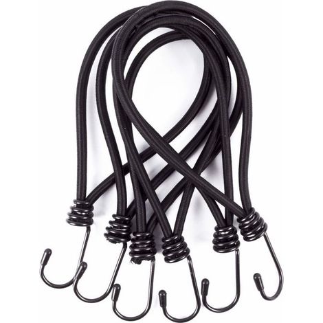 Tendeur Élastique - Crochet Métallique - Pour Bâche Filet Banderoles - 12 Pièces (1/2)