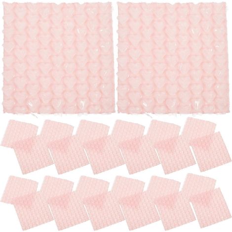 60 sacs à bulles double paroi pour emballage et expédition-10X10X0.5cm-Pink