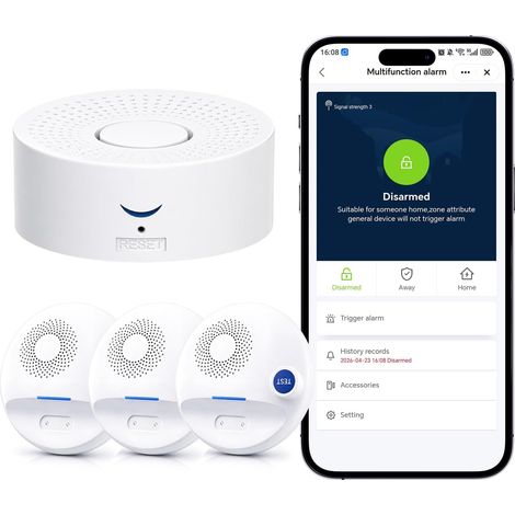 Kit détecteur de Fuite d’Eau WiFi,1 passerelle et 3 capteurs d’Eau sans Fil (1/5)
