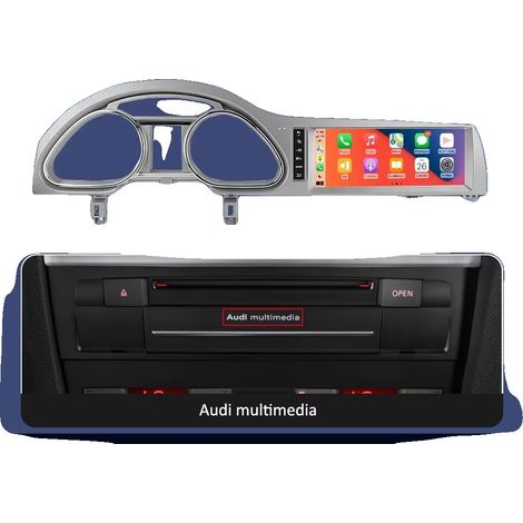 Reproductor multimedia para coche, tamaño de pantalla, funciones de conectividad avanzadas, compatible con Audi Q7 4L 2005-2015, para Audi Q7 4L MMI 3G