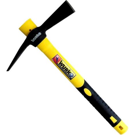 WURKO alcotana mango fibra 500 gr wk932a , Alcotana 5932A de 500 gramosMango de fibra de 38 cm de largoDoble punta, una tipo azada, otra tipo hachaPara obra y construcc (1/3)