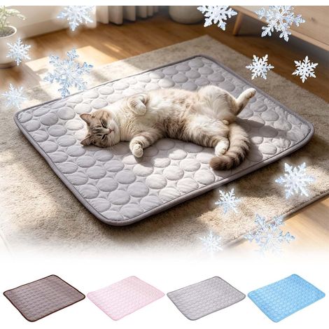 Estera de enfriamiento para gatos y perros, estera de enfriamiento portátil duradera para gatos, manta de enfriamiento para perros, colchón de enfriamiento para mascotas, lavable, antimordeduras (1/5)