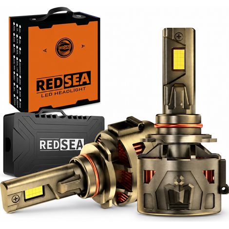 Ampoules LED de Phare de Voiture 9005/HB3 Redsea R33, 330 W 33000 lm, Finition Bronze (1/5)