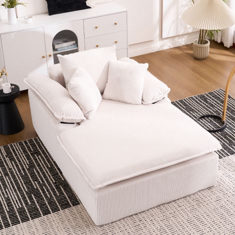 A 46cm high reclining sofa, designed in an indoor style, with a frameless design. A more comfortable reading reclining sofa, equipped with wide armrests, no need for installation.