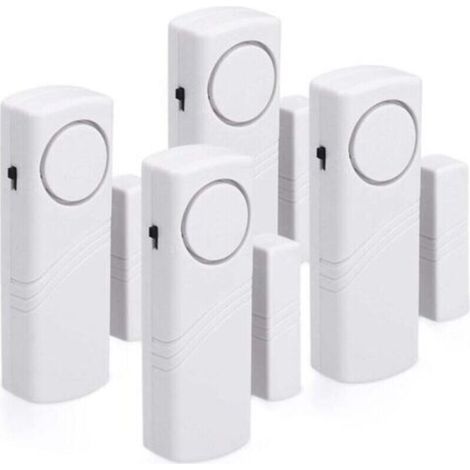 Door and window alarm - Pack of 4 wireless anti-theft alarm systems - Protect your home against theft - Magnetic operation - 100 dB (1/5)