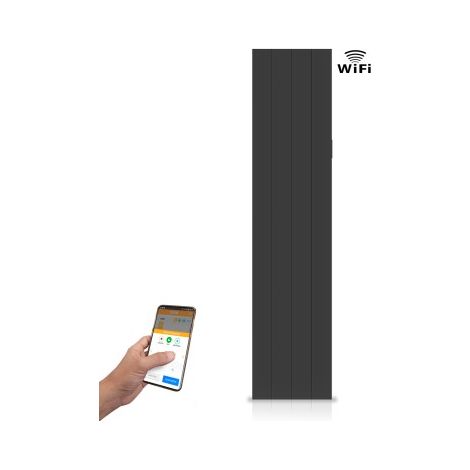 Radiador cerámico vertical AVA WIFI 1000W Negro, Sin Smartbox, Bajo Consumo-Programable 24/7 (1/5)