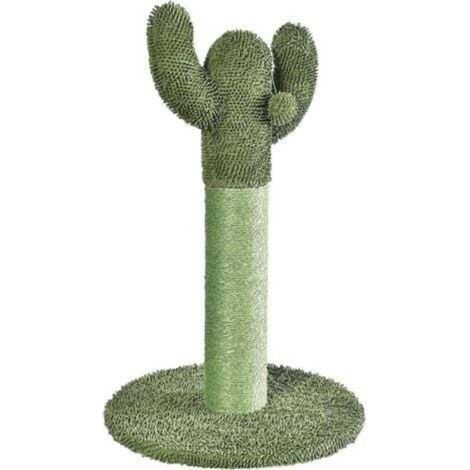 [NEVER USED] Cactus cat tree with hanging ball, 65 x 43 x 43 cm, Green
