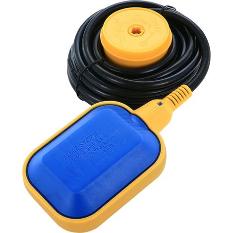 Interrupteur de niveau d'eau automatique 500W, câble 3m, contrôleur de flotteur sensible pour baignoire 220V (1/5)