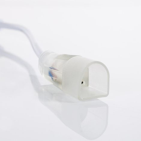 Cable Rectificador Tira Neón LED 9W/m Regulable 220V AC 120 LED/m Semicircular 180º IP67 a Medida Corte cada 100 cm Blanco (1/3)