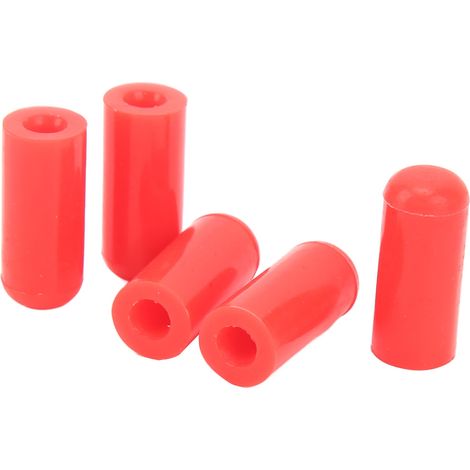 Bouchon d'extrémité silicone 4mm rouge, résistant à la chaleur, universel pour conduite BOV, lot de 10 pièces, obturateur de tuyau d'admission. (1/5)
