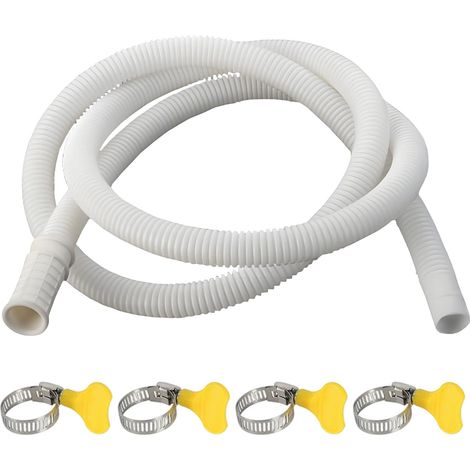 Tuyau de climatiseur - Diamètre : 16 mm - En PVC - Tuyau d'évacuation pour climatiseurs - Tuyau de condensation pour climatiseurs (10m) (1/5)