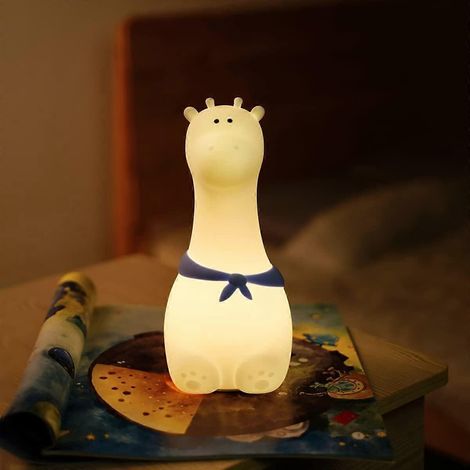 Veilleuse girafe douce pour enfants, lampe de chevet en silicone pour bébé et jeune enfant, veilleuse animal pour bébé (1/5)