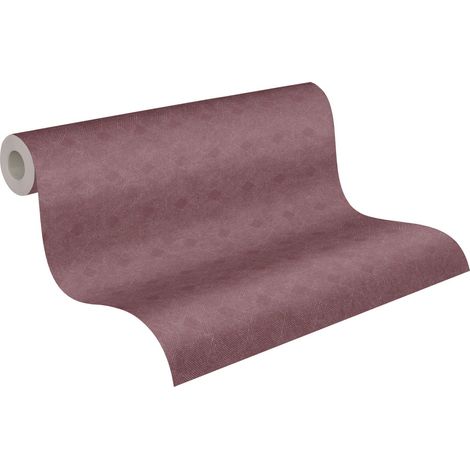 papier peint motif graphique violet aubergine - A.S. Création (1/5)