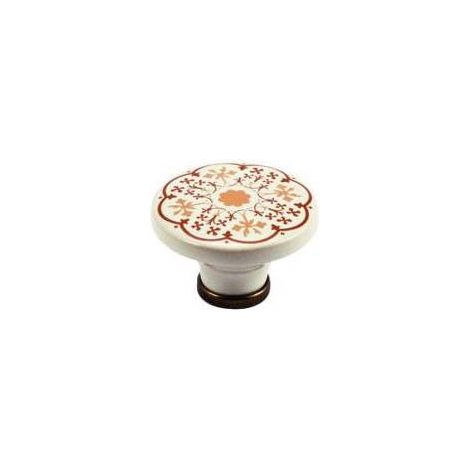 Pomolo porcellana mod.p48 - design elegante per mobili - 4 pz