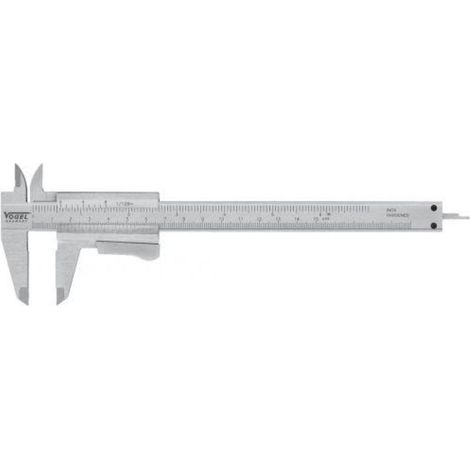 VOGEL CALIBRE PIE DE REY MONOBLOC DIN 862 MEDIDAS 150 mm Bloqueo de Pulsador (1/2)