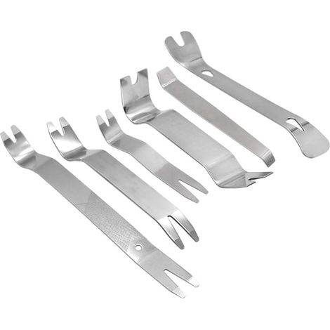 Outil de dépose de garniture automatique, outil de garniture de panneau d'autoradio universel, moulage de porte automatique, Kit d'outils de dépose de panneau de porte intérieure 6 pièces (1/2)