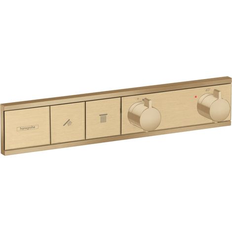 Modulo termostatico a scomparsa RainSelect con 2 funzioni bronzo spazzolato (1/2)
