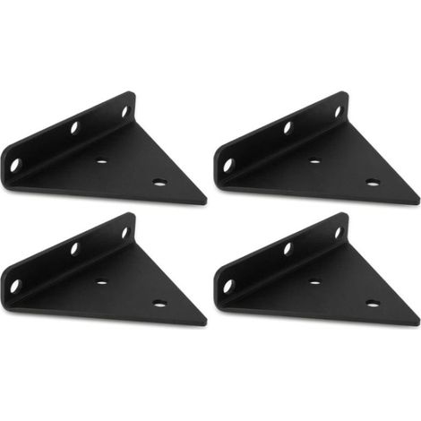 Lot de 4 Support Etagere Triangle, 8CM Supports D'étagère Flottant en Fer, Support Étagère Mural en Métal Pour Étagères Ouvertes de Bricolage (1/5)