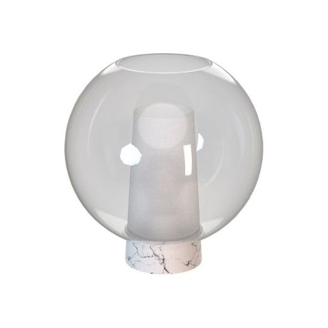Mantra Lámpara de Sobremesa de cristal Nora bola de cristal ø25 - negro/mármol, oro/blanco (1/4)