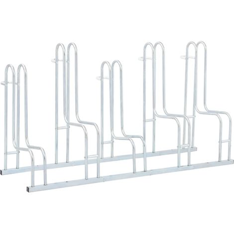 Bicycle Stand for 5 Bikes Floor Freestanding Galvanised Steel vidaXL