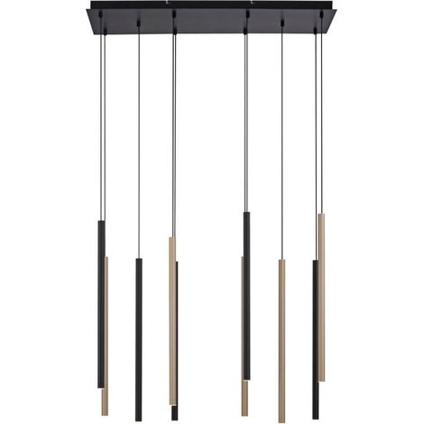 Lampe suspendue unique Flute 10 lumières - 2110-18