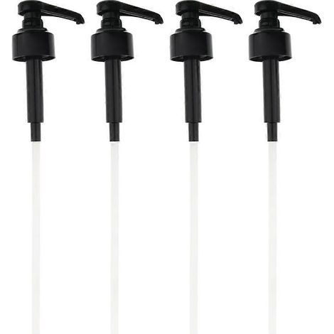 4 Pièces Pompe à Sirop pour Café Distributeur de Liquide Noir en Matière Plastique (1/4)