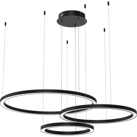 [GEBRAUCHT] B-Ware Galaxia Led Hängelampe Pendelleuchte Schwarz Kunststoff Metall Wohnzimmerla101 (1/2)