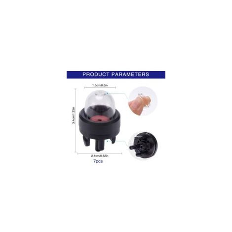 Lot de 10 pompes à carburant et bidons d'huile de carburateur pour débroussailleuses Stihl/Weed Eater/McCulloch/Ryobi Echo