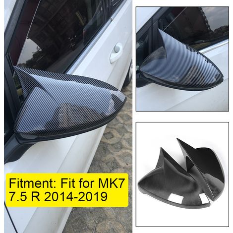 Fahrzeugmodifikationen 2014–2019: Spiegelkappen im Bullhorn-Design mit Carbonfaser-Textur für Golf MK7 7.5 (1/5)