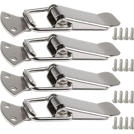 Fermoir de tension en acier inoxydable avec vis, fermoir à levier de 56 mm, loquet à ressort à bascule, clip de serrage, fermeture de boîte, capuchon de verrouillage pour boîte à outils (1/5)
