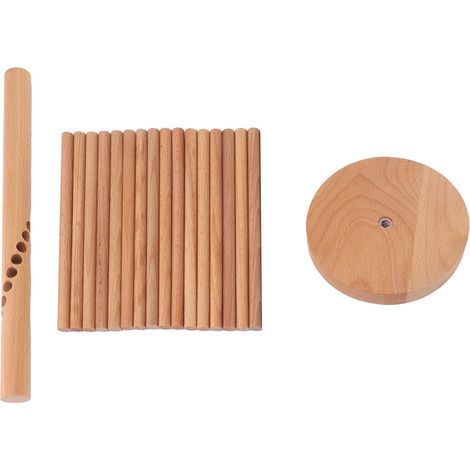Séchoir à pâtes pliable à 18 barres en bois, support pour spaghettis, séchoir à pâtes et nouilles pour la cuisine (1/5)